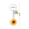 Sunflower and Bee Keychain, Creative Floral Design Gift for Women,