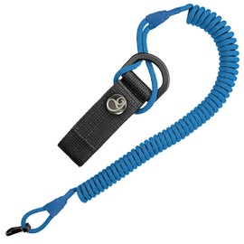 Spiral cable, elastic key chain made of paracord, lanyard, lanyard key strap, stretch catch strap, RSG holder with carabiner