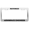 Product Express Retired Aerospace Engineer License Plate Frame Tag Car