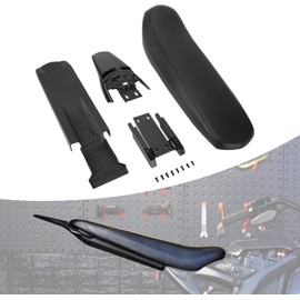 BAOUFF Extended Seat with Fender Kit for Surron Light Bee,21'' Cushion + Inner Fender + Rear Fender with Metal Brackets for Dirt Bike Surron Light Bee S and X - Black