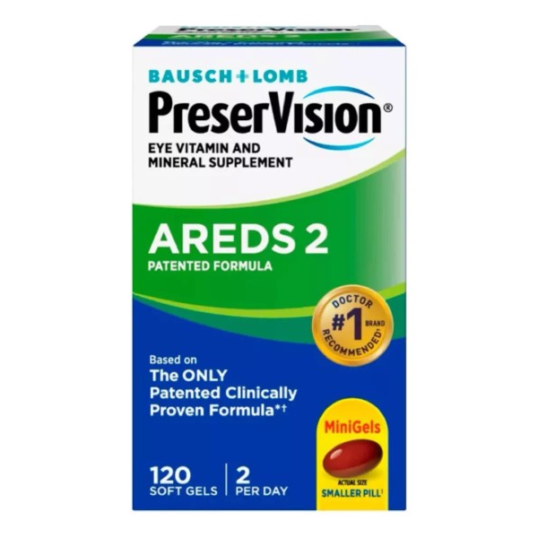 Bausch + Lomb Vitaminas Minerales Ojos Preservision Areds2 (120) Americano