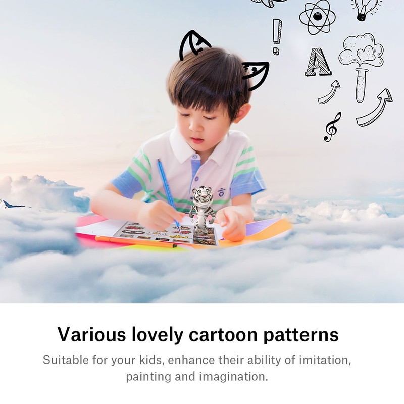 20pcs 3D Printing Pen Drawing Templates Includes 40 Different Cartoon