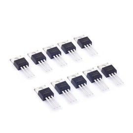 Cylewet 10Pcs RFP30N06LE 30A 60V 0.047Ohm Logic Level N-Channel Power Mosfet TO-220 ESD Rated for Arduino (Pack of 10) CYT1047