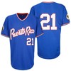 Men's Puerto Rico #21 Retro Baseball Jersey Classic Blue Mesh