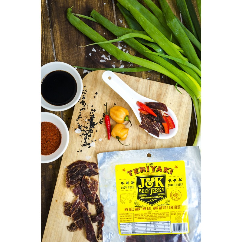 J&K Beef Jerky - Teriyaki Flavor 8oz