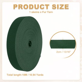 PATIKIL 1/16" x 11 Yards Sewing Elastic Bands Elastic Cord Flat Stretch Strap Deep Green