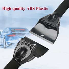 BLOWMY 2 Pcs Vehicle Ice Scraper for Car Snow Frost Ice Removal Tool for Cars and Small Trucks Windshield with Foam Handle-Scratch Free