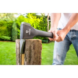 VERTO Professional Axe 550 g | Head Plate: 410 g Length: 230 mm (9 Inch) Fibreglass Handle Universal Axe Wooden Axe Splitting Axe Splitting Axe For Precise Processing of Wood