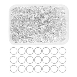 Mandala Crafts Assorted Silver Jump Rings Jewelry Findings Metal O Rings for Jewelry Making Supplies - 150 16mm Small Open Jump Ring Kit for Necklace Earring