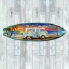 24-inch VW Surf Van at the Beach Wall Art, Handcrafted