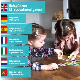Science4you 12 in 1 Spiele Lernspiele und Kinderspiele ab, Familienspiel für Kinder: Puzzle, Farbenspiel, Nummern und mehr, Spielsachen, Geschenk für Junge und Mädchen 2+ Jahre