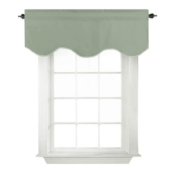Turquoize Valances for Windows Solid Valance Curtains for Kitchen Windows/Living
