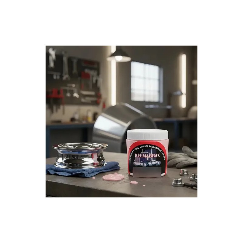 Crema Para Pulir Aluminio Acero Acrílico Cromo Cobre 400gr