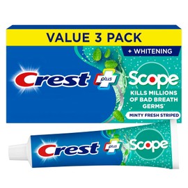 Crest Complete Whitening Plus Scope Toothpaste - Minty Fresh Triple Pack 18.6 Oz
