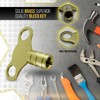 Solid Brass Universal Radiator Bleed Key- 2 Pack, 5mm Radiator