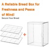 OKAY ORANGE Pastry Display Case, Bread Box for Kitchen Countertop,