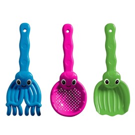 BEST SPORTING Children's Sand Toy Octopus (Set), Shovel, Rake and Sieve, Octopus Design, Sand Toy Set for Children and Toddlers, Beach Toy