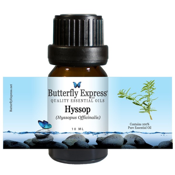 Hyssop Essential Oil 10ml - 100% Pure - by Butterfly