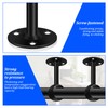 2 Set Pole Brackets - 32mm Stainless Steel Curtain Brackets,