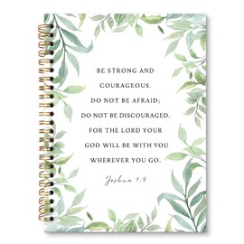 JRTW Christian Inspirational Botanical Notebook Journal, Christian Gifts for Women, Eucalyptus Botanical Bible Journaling Notebooks for Note Taking, Spiral Notebook 5.5x8.3 Inch