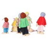 Wooden Dollhouse People for Kids Movable Cultivate Imagination Doll House