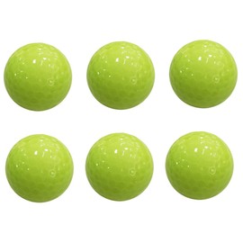 Totority 6pcs Luminous Fluorescent for Night Practice Durable Impact Resistant Training Balls for Evening Golfing Fun