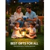 KOOPER Metal Solar Lanterns Outdoor Waterproof, 2 Pack Brighter Hanging