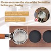 EFUTURETIME Tamper Station 51-54 mm Espresso Tamper Station Walnut Wood