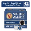 Victor Allen Seattle Dark Roast Coffee Pods 42 Count Single