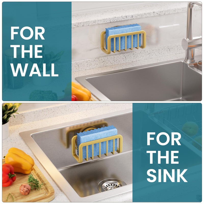 TAILI Sponge Holder with Strong Sucion Cup,Sponge Holder for Kitchen