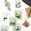 Unigift 6 Pcs Panda Mini Spiral Notebooks,Cartoon Animal Panda Bear