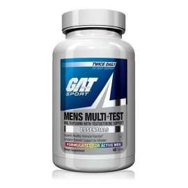 Gat Mens Multi+test Multivitaminico Testoterone 60 Tabletas Sabor Sin Sabor