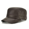 ANMIDA 100% Cowhide Cap, Leather, Work Cap, Men's Cap, Genuine