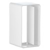 Steinberg14 White 220 x 55 mm Duct Connector with Backflow