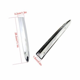 Bohaner Chrome Trim Front Right Next to the Emblem Trim Chrome Trim Bumper Upper Bumper Strip Replacement Bumper Upper for Fiat 500 07-12 735455042