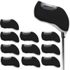 10Pcs Golf Covers Golf Wedge Headcovers Golf Club with See
