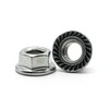 Hippo Hardware M5 (5mm) Hexagon Flanged Hex Nuts Serrated A2