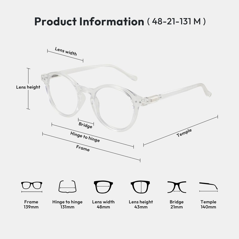 Zenottic Blue Light Blocking Glasses, Anti Dizzy Glasses Women and