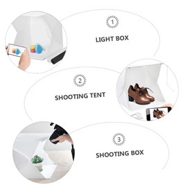 KICHOUSE Mini Photo Tent 2 Color Led Lightbox Folding Design Practical for Product Fashion Photography USB Charging