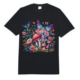 Enchanted Forest Fairy Fantasy Mystical Floral & Butterfly Comfort Colors Adult Heavyweight T-Shirt