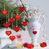 36Pcs Valentines Day Decor Heart Ornaments-red