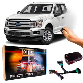 MPC Plug N Play Remote Starter Compatible with 2020 Ford F-150 |Gas| |Key to Start| |NO HONK-Lock-Unlock-Lock| with T-Harness OEM Key Fob Activated