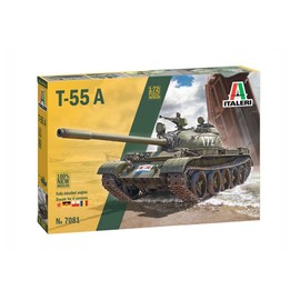 Italeri 7081S 1:72 T-55 Building, Stand Model Making, Crafts, Hobby, Gluing, Plastic Kit, Camouflage