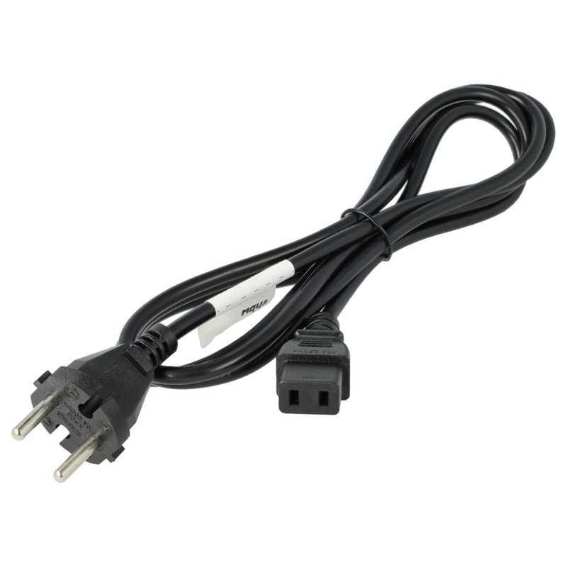 vhbw Power Cable Protective Contact Plug Compatible with Roland MC-500MKII,