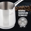 ROSMARINO Stainless Steel Induction Mocha Pot 300ml - Modern Turkish