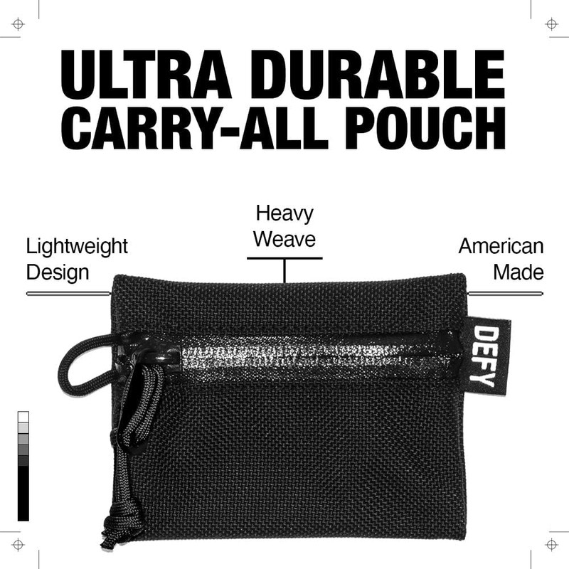 DEFY Project Ballistic Travel Pouch | Lightweight Nylon Organizer Pouch