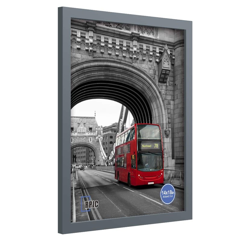 RPJC 8x8 Soild Wood Picture Frame with High Definition Glass