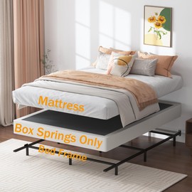SHLAND King Box Spring, 7 Inch King Size Box Spring and Cover Set, 3000lbs Heavy Duty Metal Mattress Foundation with Easy Clean Cover, No Noise, Easy Assembly