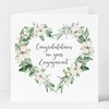 Engagement Card, Congratulations on Your Engagement Floral Greeting Card