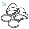 Bohaner ABS Sensor ABS Wheel Speed Sensor 2 Pieces Rear